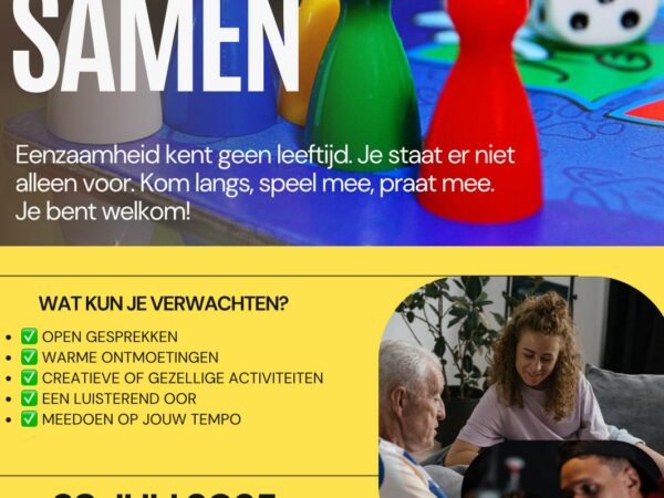 🤝 Even Samen – Kom zoals je bent! 28 juli 2025